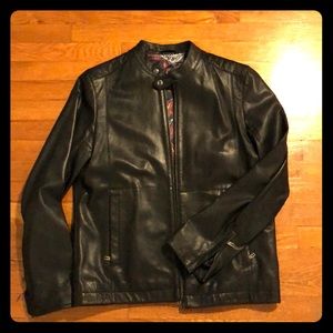 Black Men’s Genuine Leather Jacket
